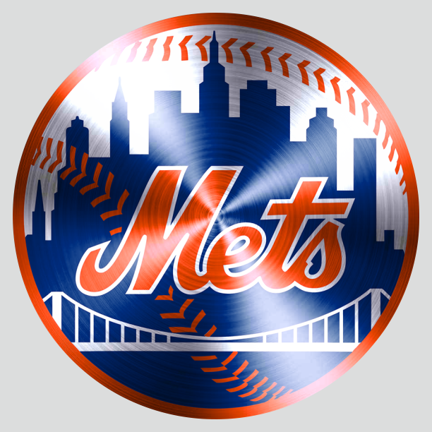 New York Mets Stainless steel logo iron on paper